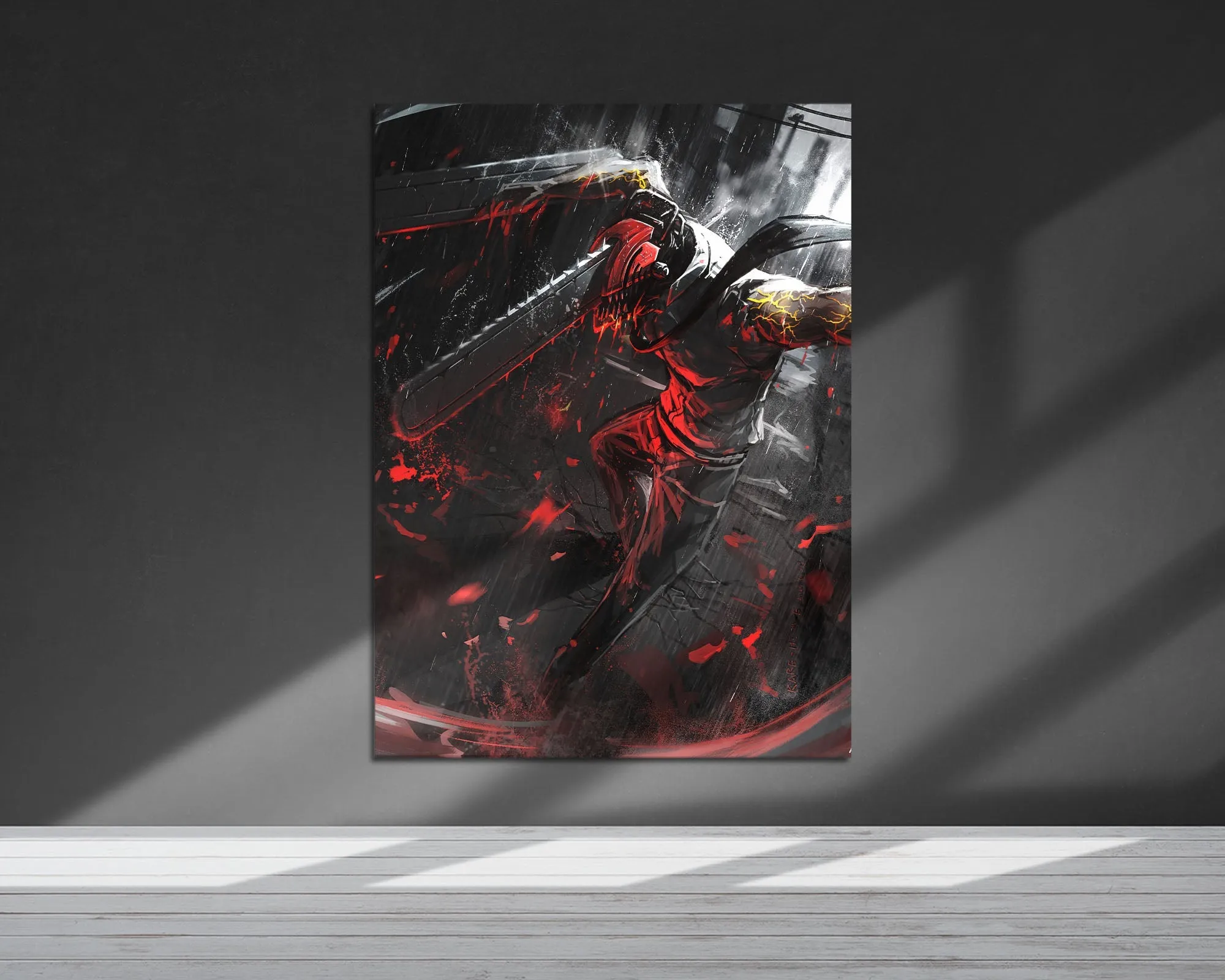 Chainsaw Man Denji Hybrid Metal Poster