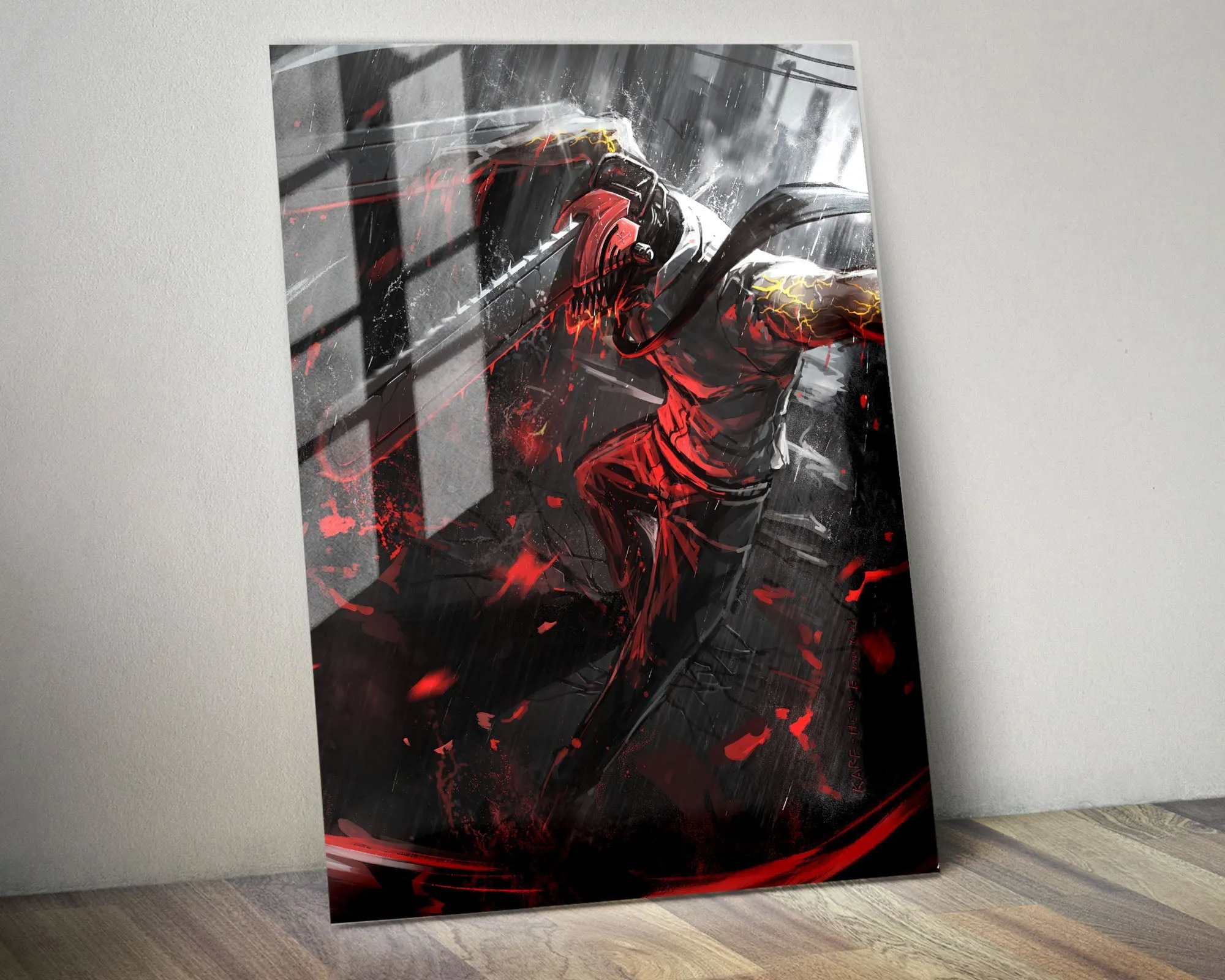 Chainsaw Man Denji Hybrid Metal Poster