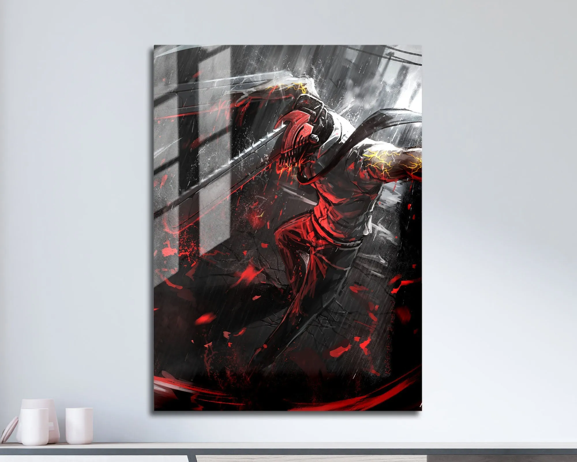 Chainsaw Man Denji Hybrid Metal Poster