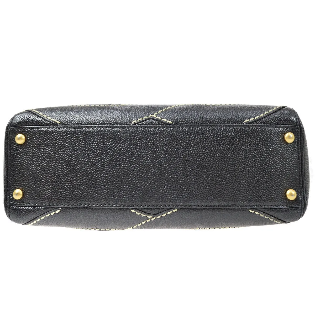 CHANEL 2004-2005 Wild Stitch CC Handbag Black Caviar ao29819