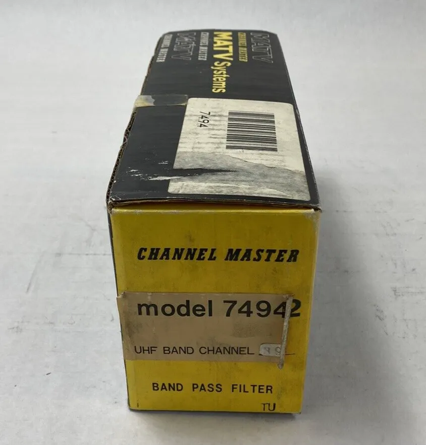 Channel Master MATV Systems Model 7494 Band Pass Filter UHF Band Channel 39