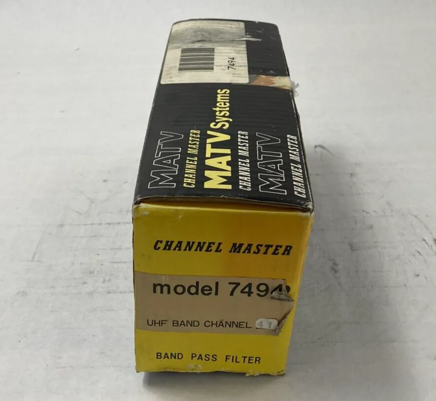 Channel Master MATV Systems Model 7494 Band Pass Filter UHF Band Channel 41