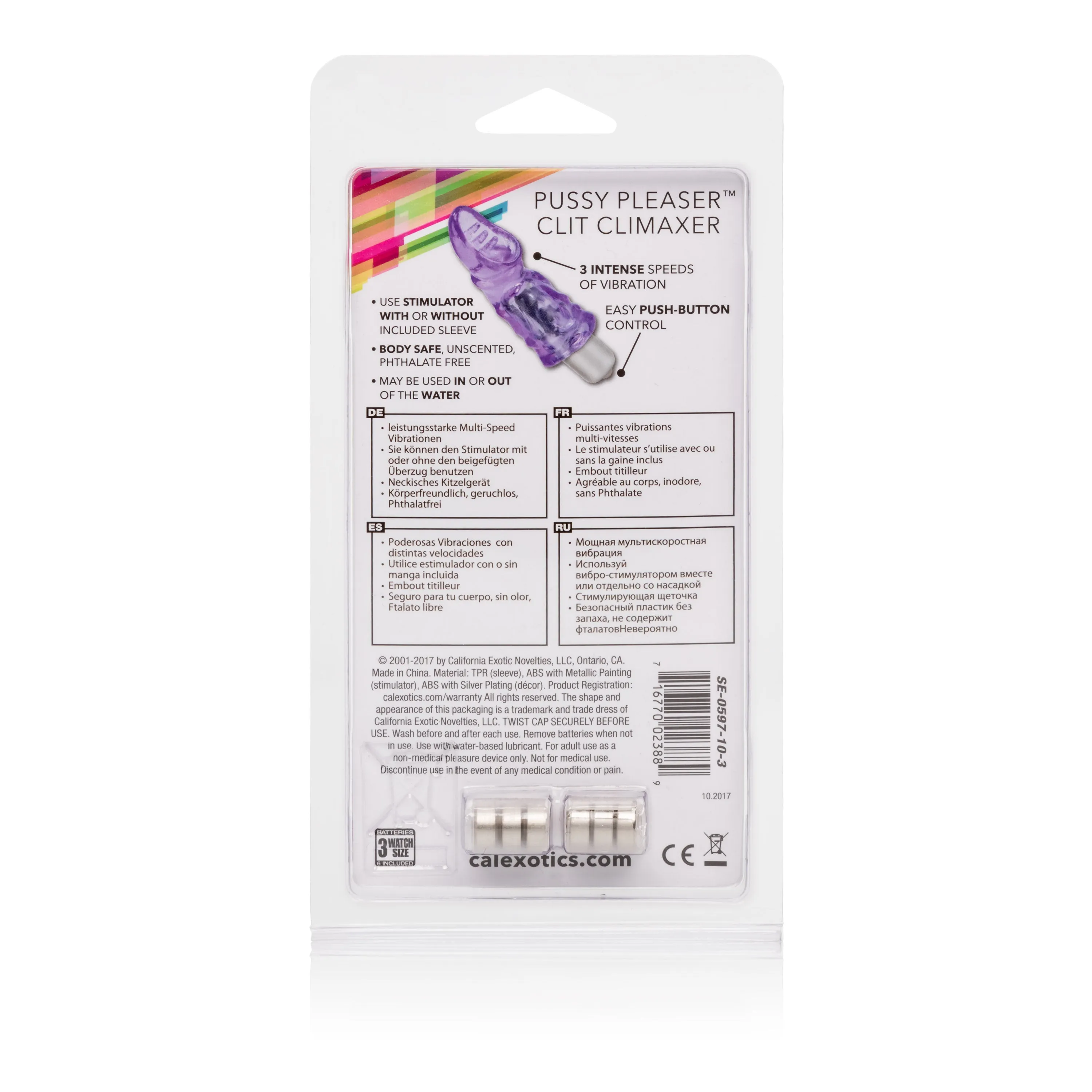 Clit Tickler with Suction Cup and Wireless Stimulator