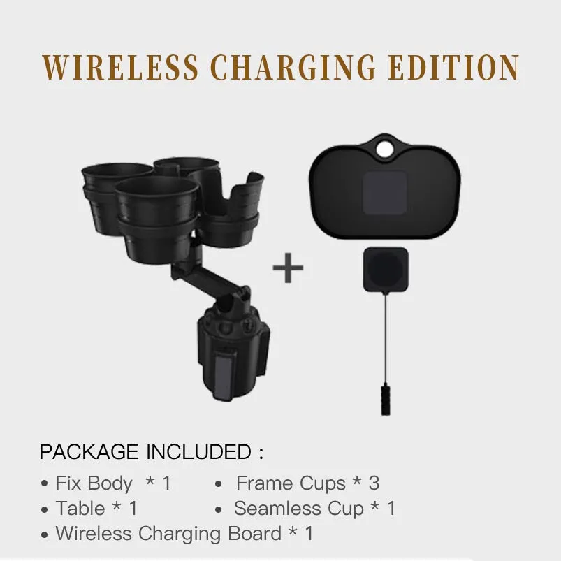 Color: Black, style: Wireless charging-USB, Electrical outlet:  -