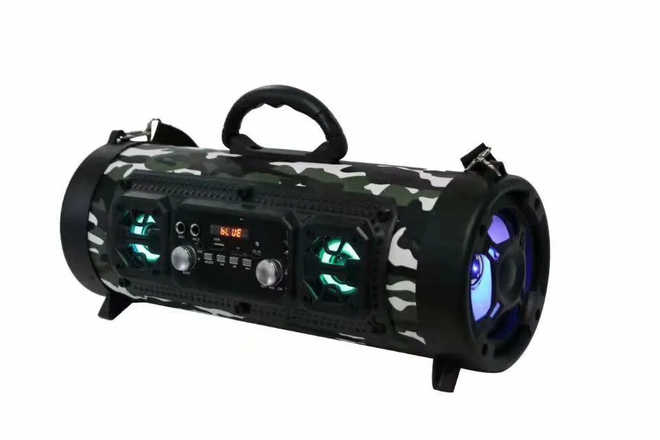 Creative Wireless Smart Bluetooth Speaker Square Dance Speaker Mobile Phone Karaoke Card Subwoofer