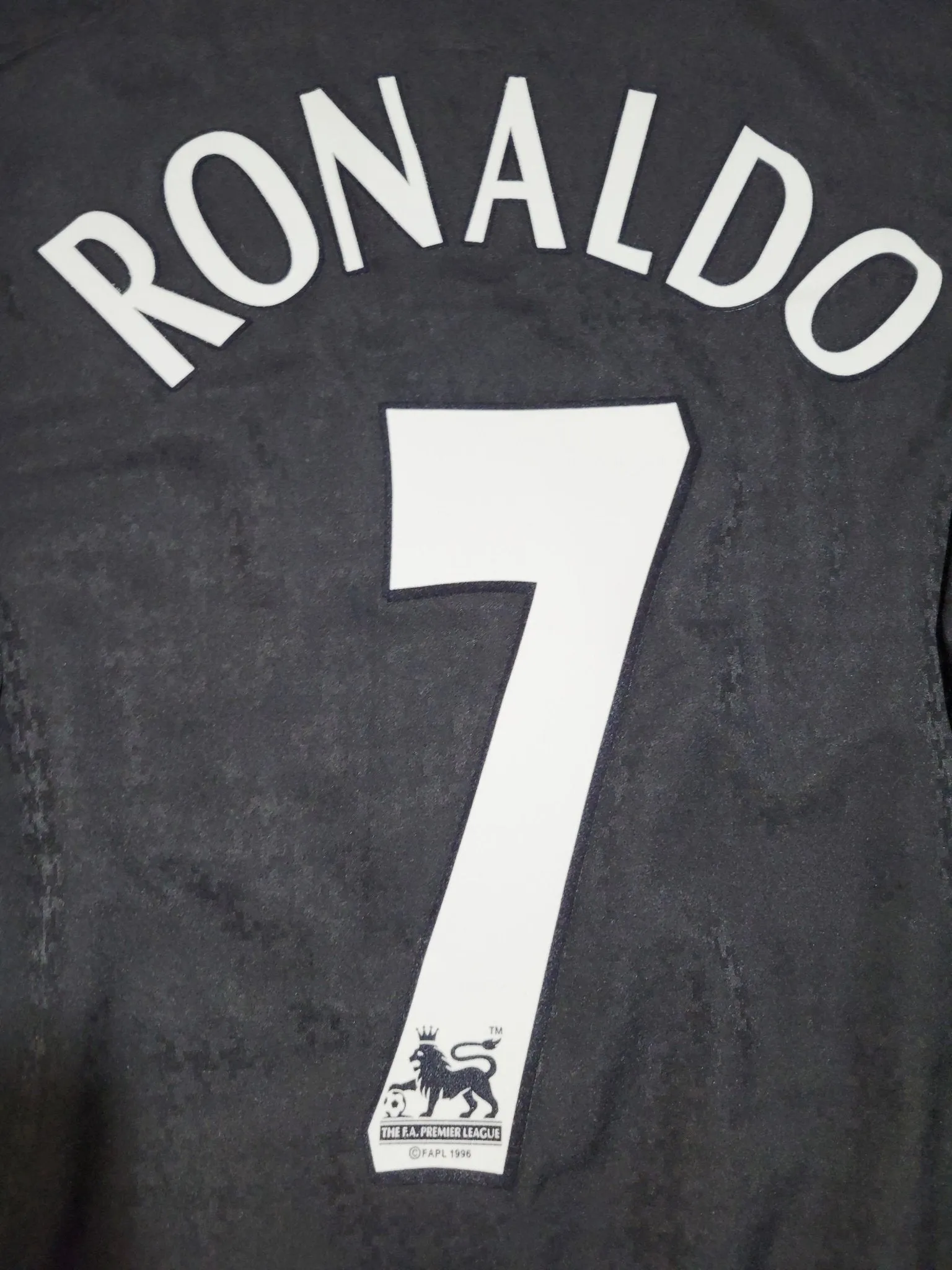 Cristiano Ronaldo Manchester United 2004 2005 Away STAND UP SPEAK UP Jersey Shirt XL