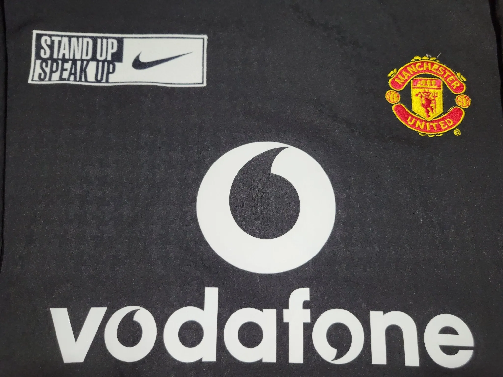 Cristiano Ronaldo Manchester United 2004 2005 Away STAND UP SPEAK UP Soccer Jersey Shirt L