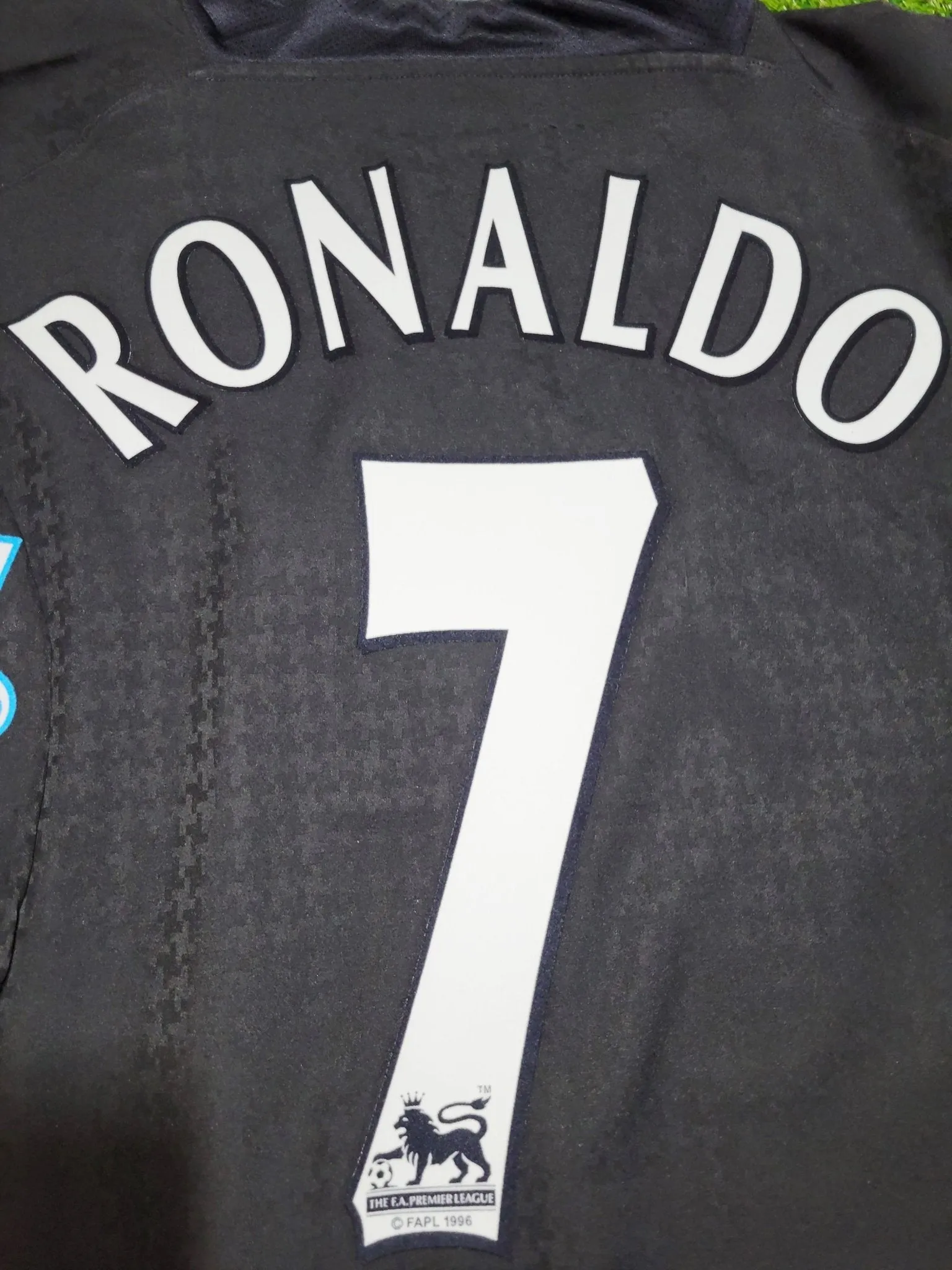 Cristiano Ronaldo Manchester United 2004 2005 Away STAND UP SPEAK UP Soccer Jersey Shirt L