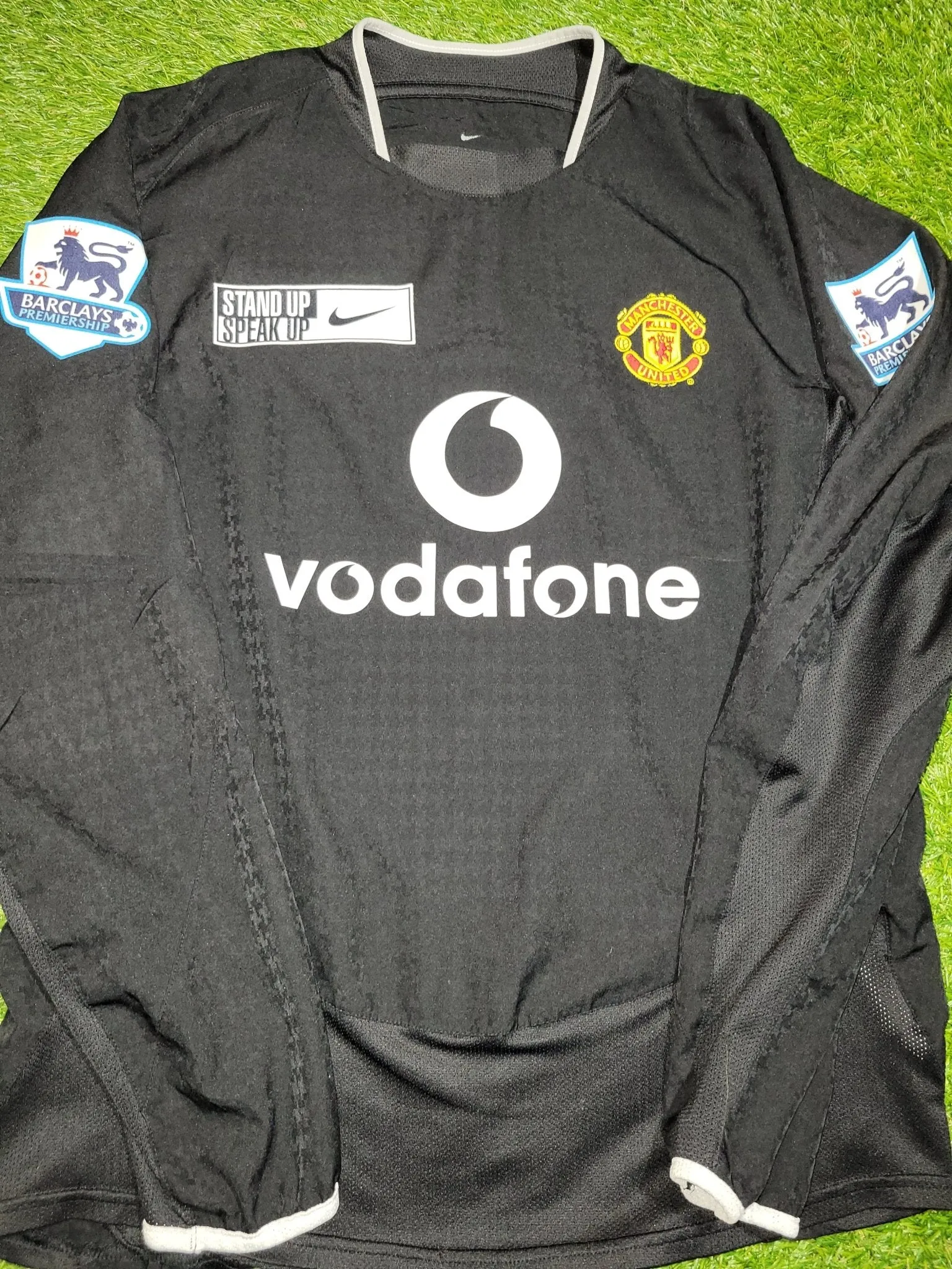 Cristiano Ronaldo Manchester United 2004 2005 Away STAND UP SPEAK UP Soccer Jersey Shirt M SKU# 112678