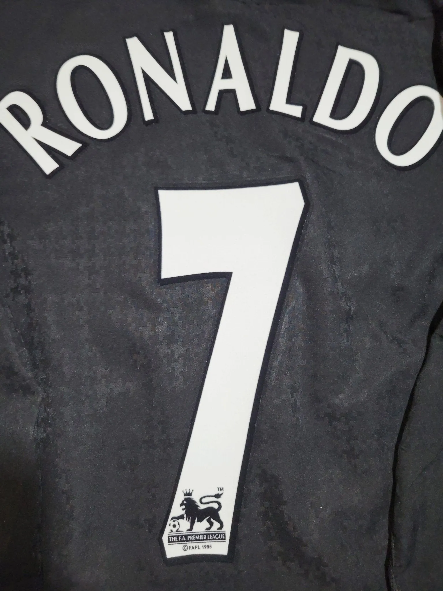 Cristiano Ronaldo Manchester United 2004 2005 Away STAND UP SPEAK UP Soccer Jersey Shirt M SKU# 112678