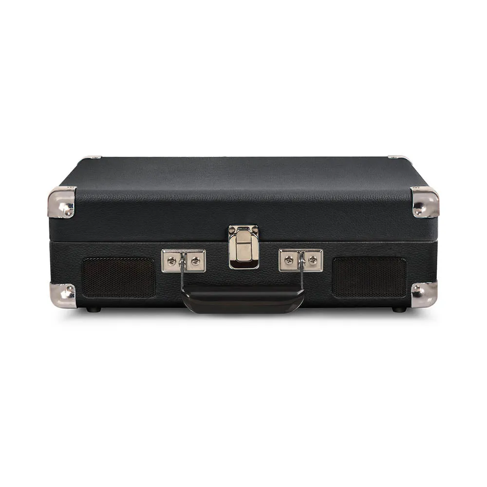 Crosley Cruiser Bluetooth Portable Turntable - Black   Bundled Majority D40 Bluetooth Speakers