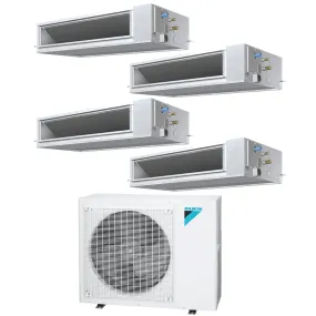 Daikin 4-Zone Concealed Ducted Mini-Split 48000 BTU Heat Pump Air Conditioner 9k   12k   12k   18k - 14.5 SEER2