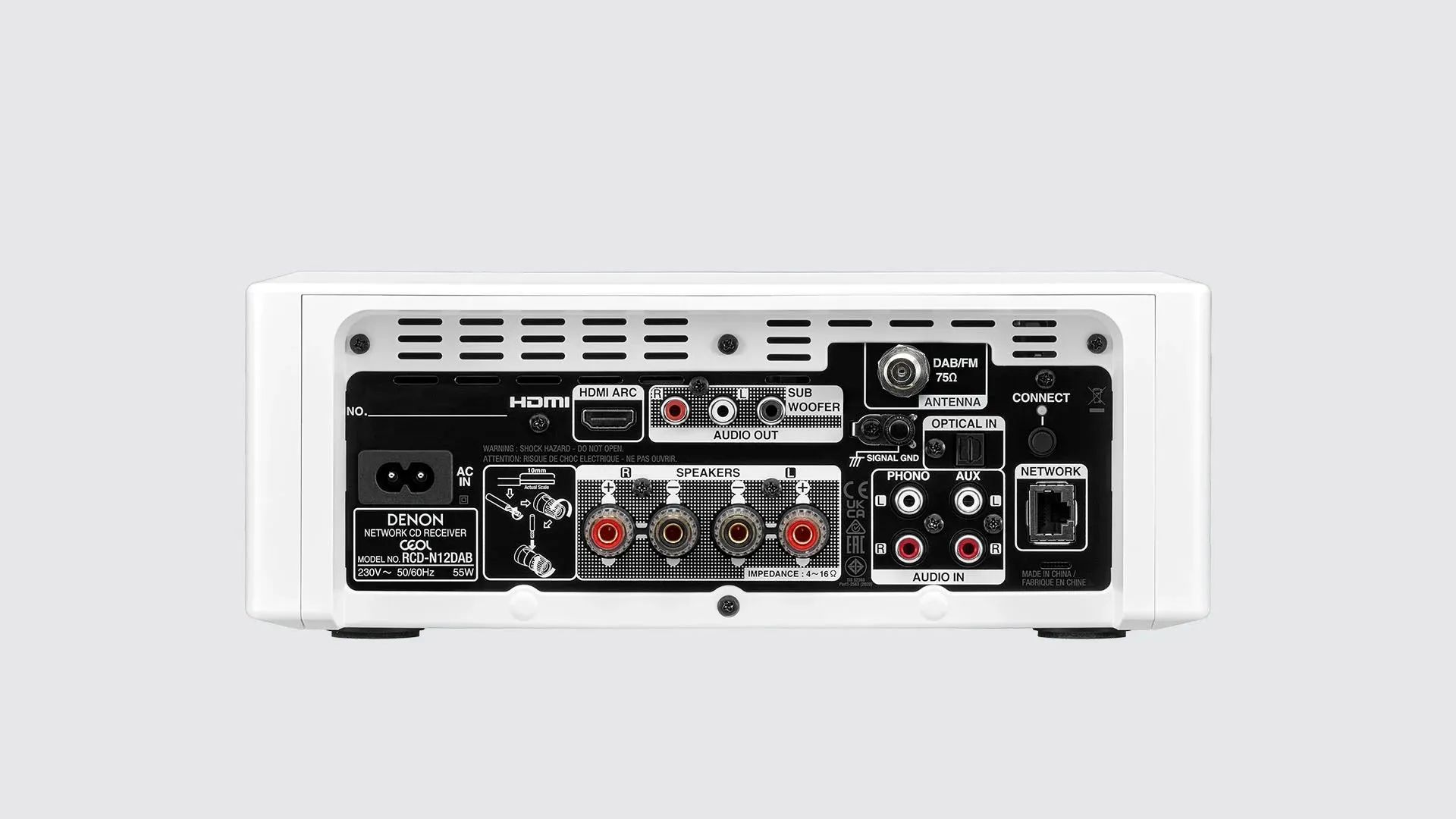 Denon CEOL N12 DAB DAB  Receiver With SCN10 Speakers Bundle White
