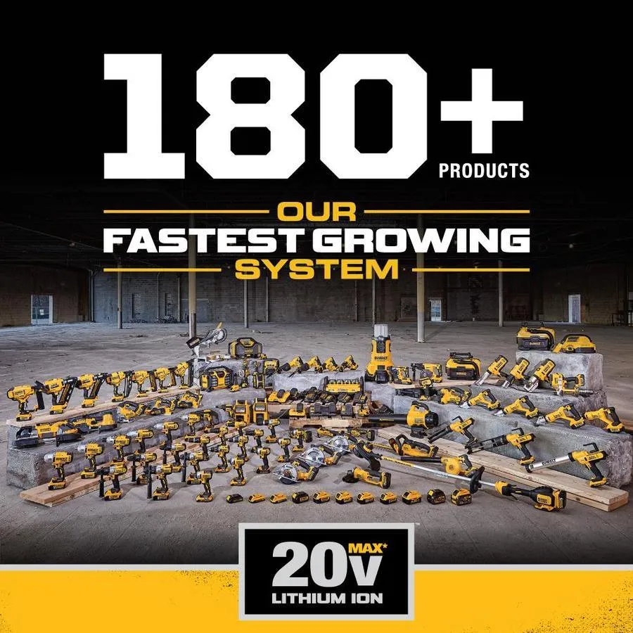 DEWALT 12-Volt; 18-Volt or 20-Volt Max Water Resistant Cordless Jobsite Radio