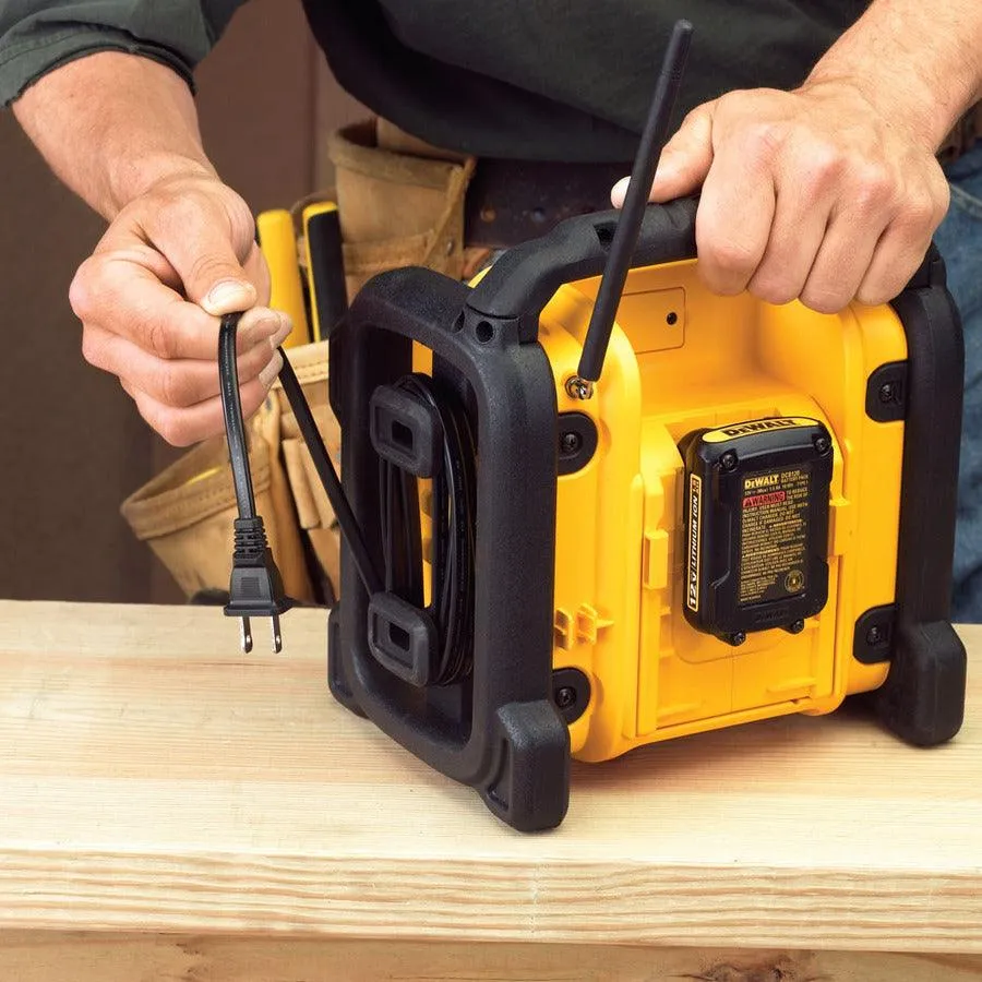 DEWALT 12-Volt; 18-Volt or 20-Volt Max Water Resistant Cordless Jobsite Radio