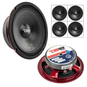 DS18 PRO-SM6.2 6.5" Motorcycle Midrange Speaker 400W Max 2 Ohm IP66 Rated 4 Pack