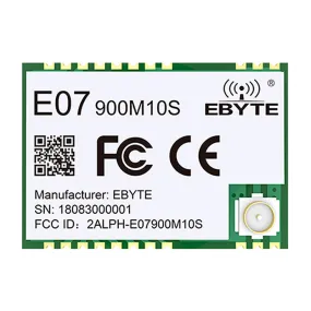 EBYTE E07-900M10S TI CC1101 Wireless RF Module 868Mhz 915Mhz IPEX/Stamp Hole Antenna Long Range 1.5km SMD Package SPI Wireless Module