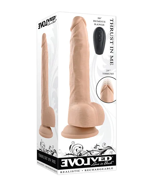 Evolved Thrust In Me 9 Inch Realistic Thrusting Dildo