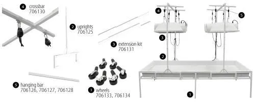 Fast Fit Light Stand Kit Upright 4 ft