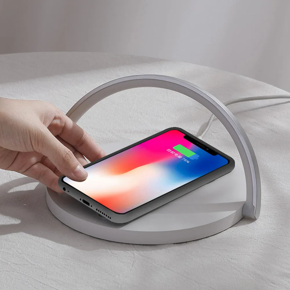 Fast Wireless QI Phone Charger and Table Lamp