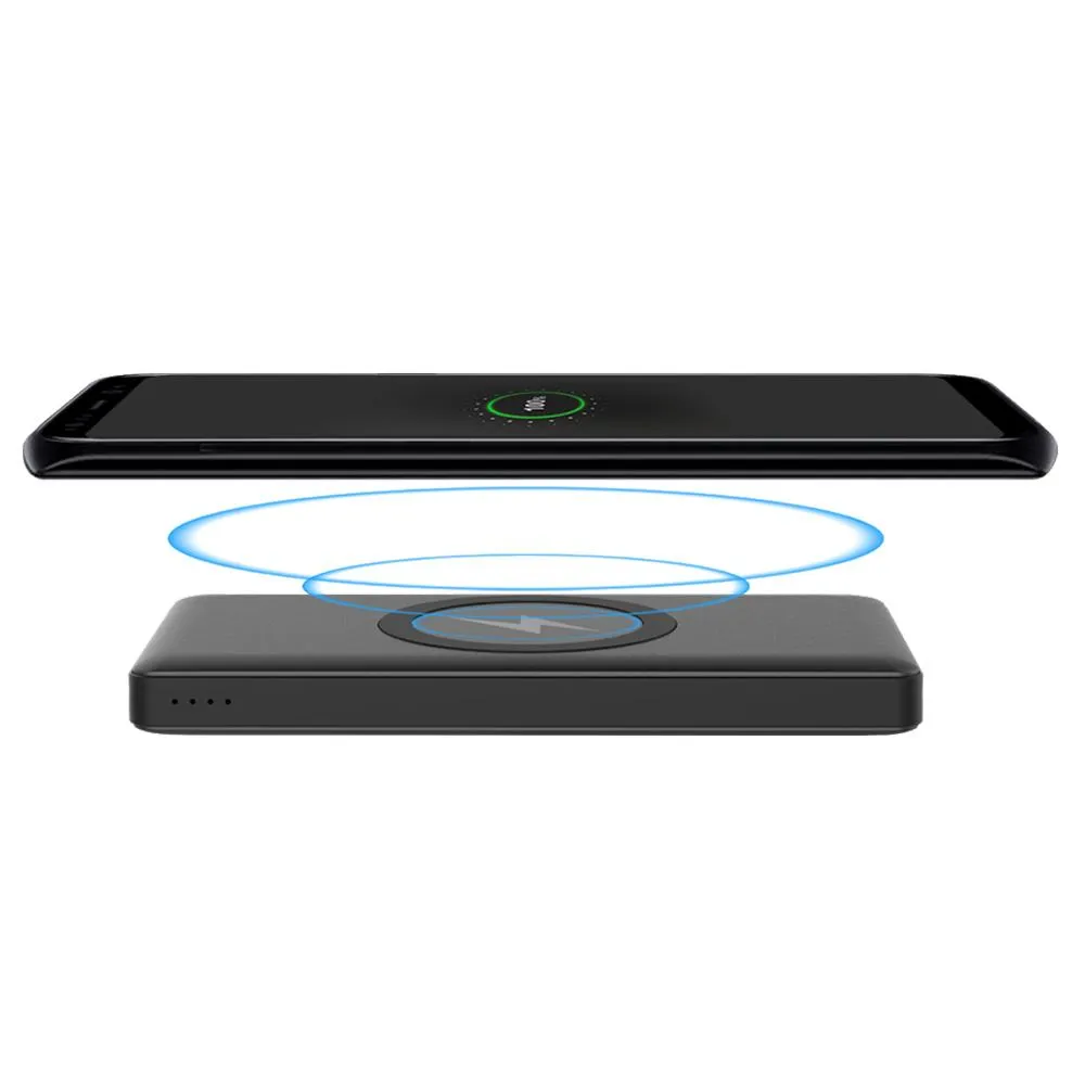 FLOLAB's Premium Aluminum Qi Wireless Power Bank: Never Run Out of Battery(Buy Second One for Free)