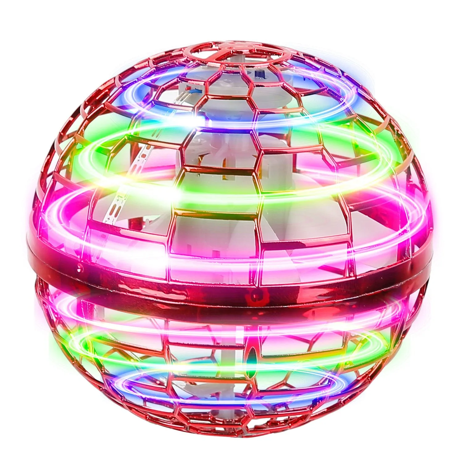 Flying Ball Toys 360¬∞ Rotating Hand Controlled Flying Orb Hover Ball with RGB Lights