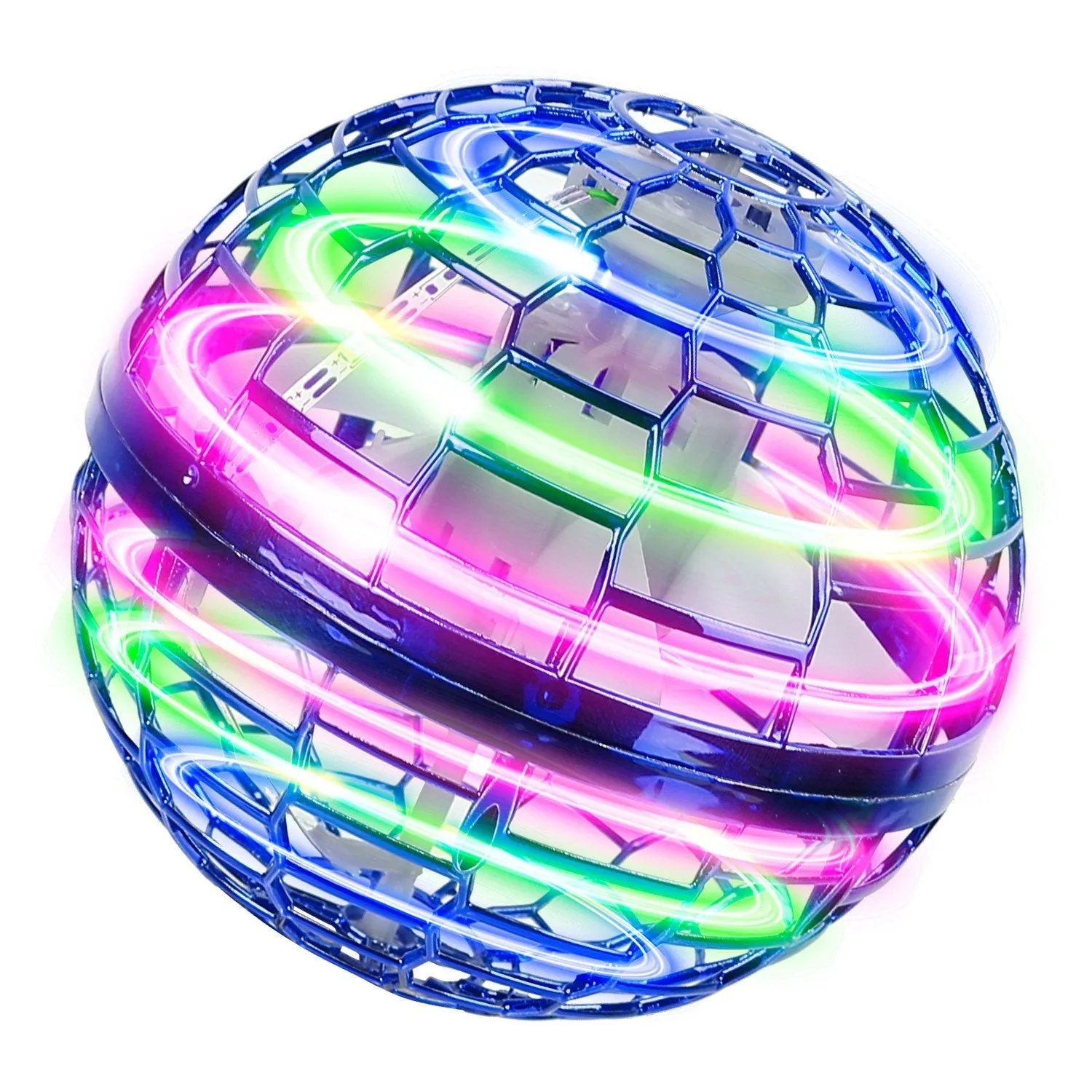Flying Ball Toys 360¬∞ Rotating Hand Controlled Flying Orb Hover Ball with RGB Lights