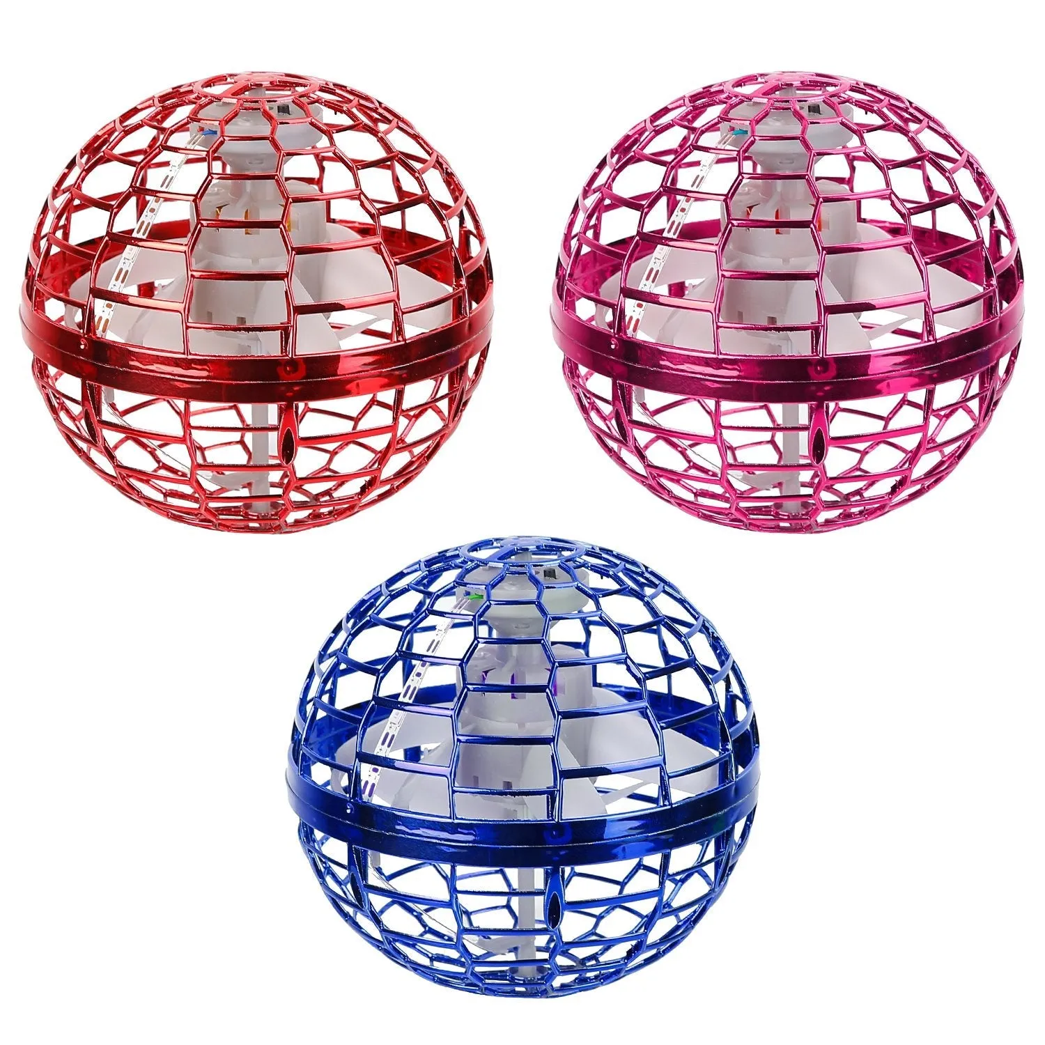 Flying Ball Toys 360¬∞ Rotating Hand Controlled Flying Orb Hover Ball with RGB Lights