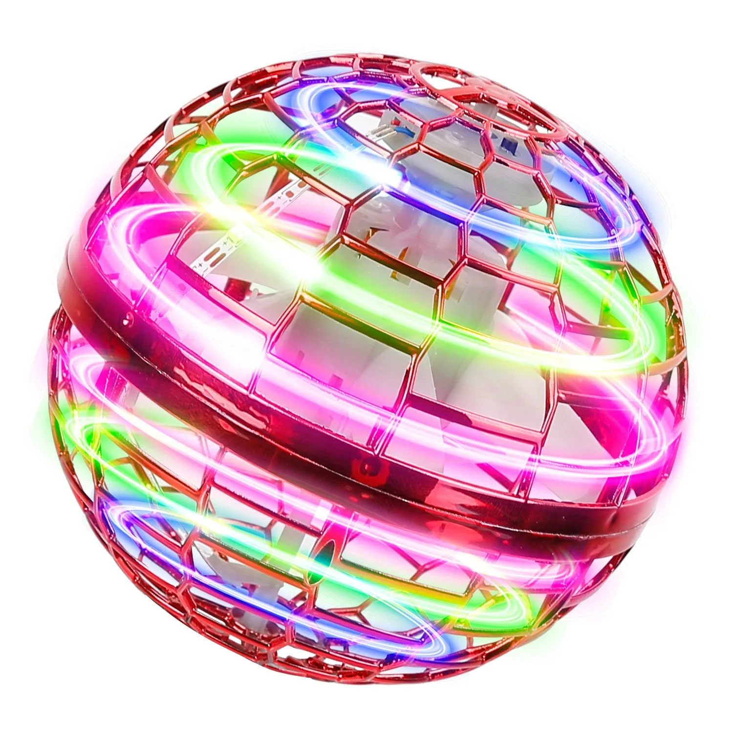 Flying Ball Toys 360¬∞ Rotating Hand Controlled Flying Orb Hover Ball with RGB Lights