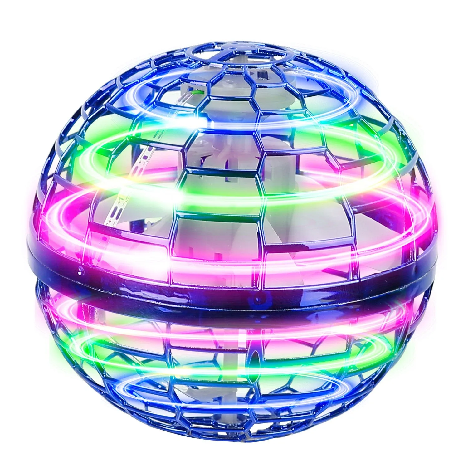 Flying Ball Toys 360¬∞ Rotating Hand Controlled Flying Orb Hover Ball with RGB Lights
