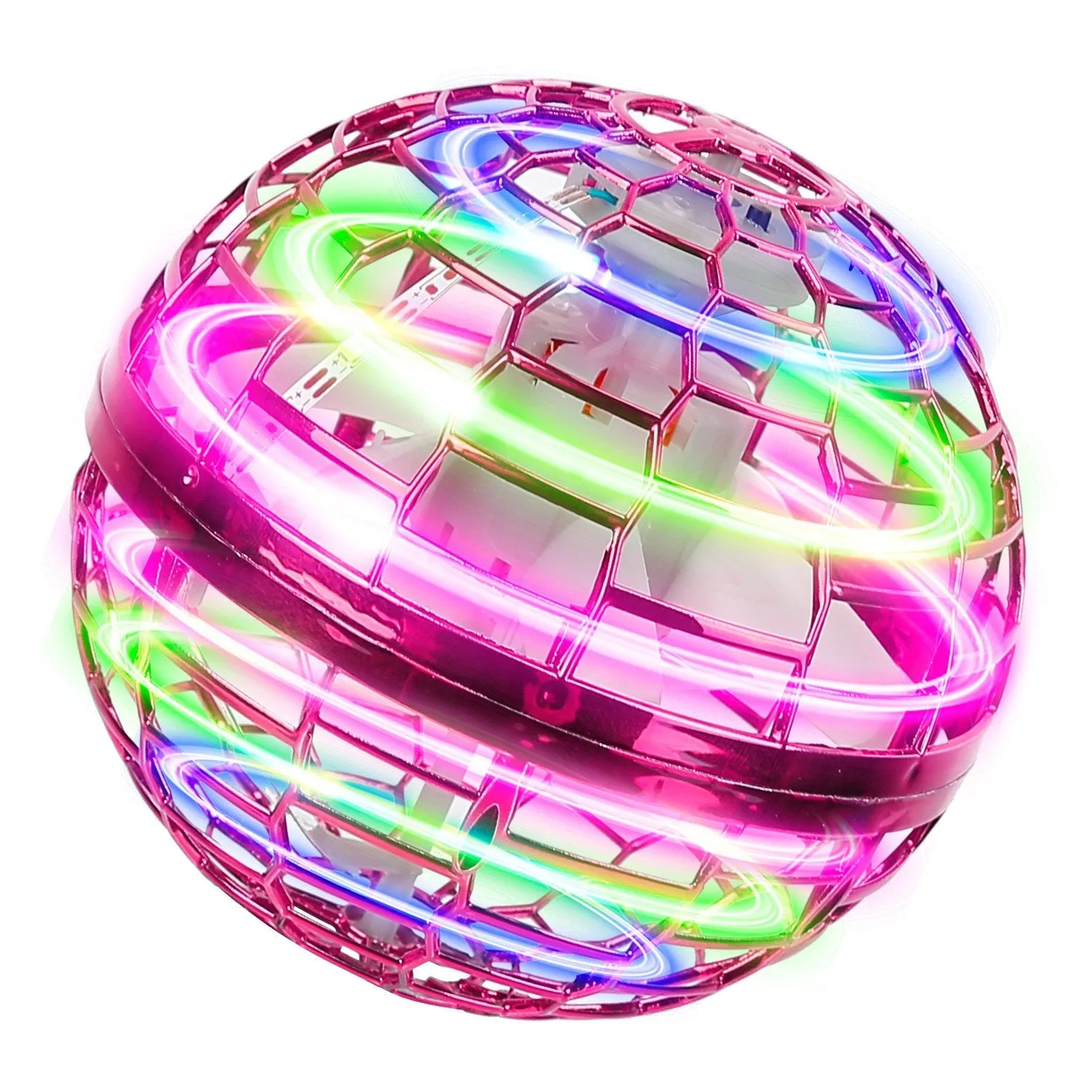 Flying Ball Toys 360¬∞ Rotating Hand Controlled Flying Orb Hover Ball with RGB Lights