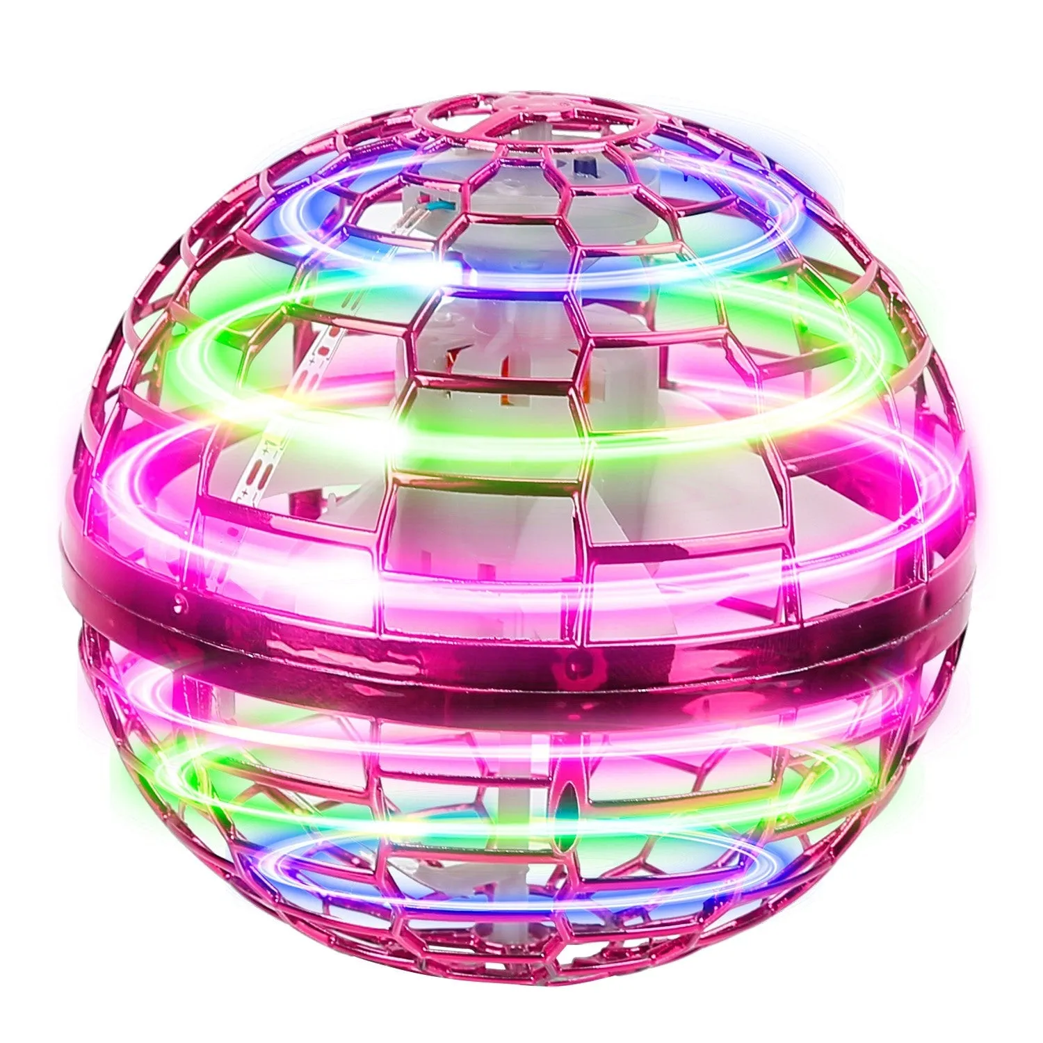 Flying Ball Toys 360¬∞ Rotating Hand Controlled Flying Orb Hover Ball with RGB Lights