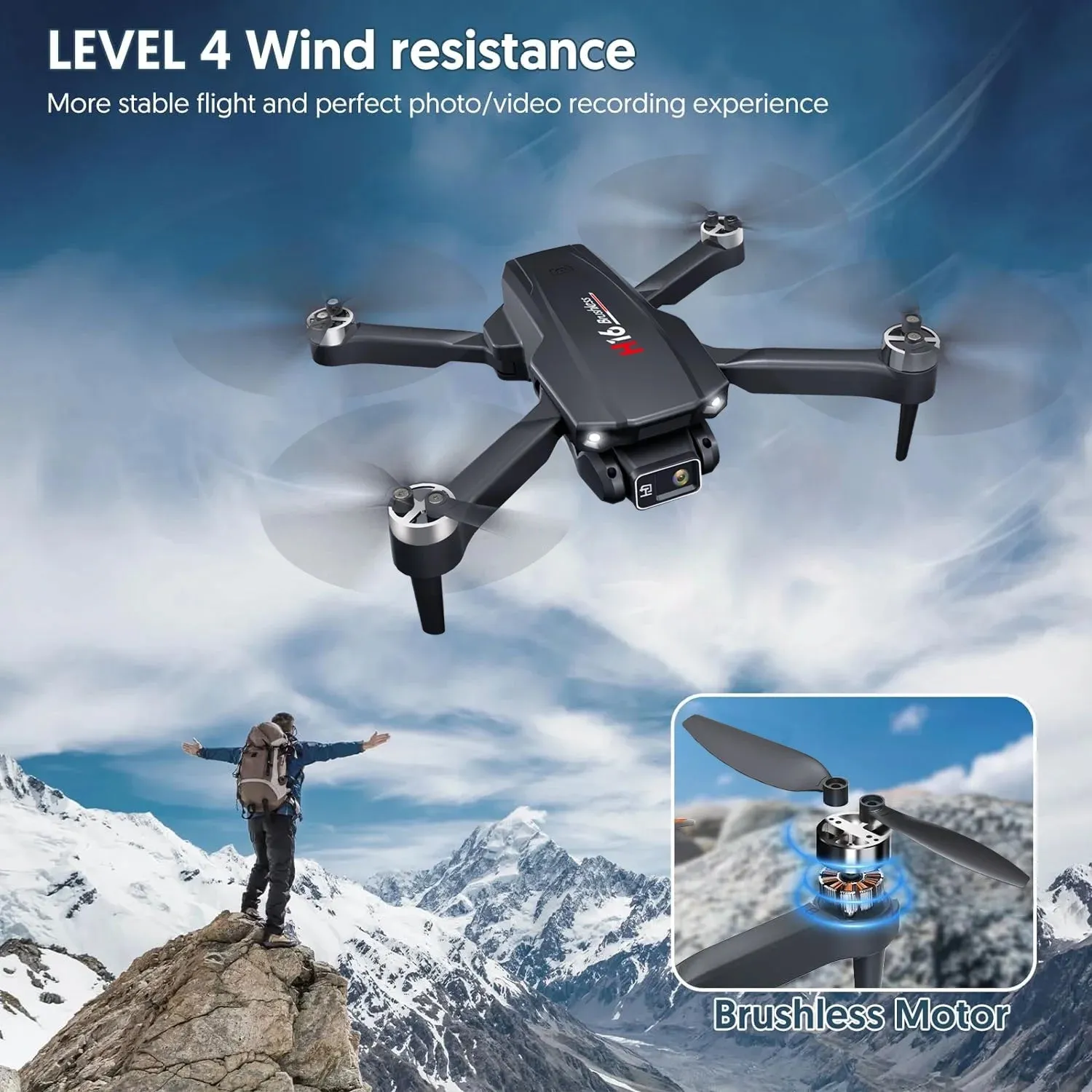 Foldable H16 Drone 4K Camera