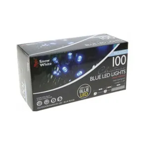 Frosted Blue LED Lights 100