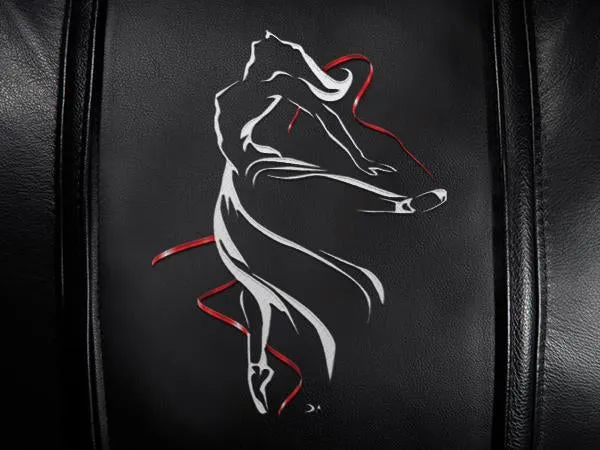 Gaming Chair 100 with Ballerina Red Ribbon Logo Panel