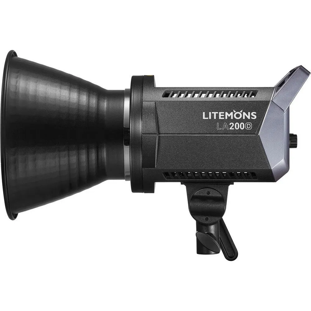 Godox Litemons LA200D Single LED Studio Continuous Lighting Kit - Bundle