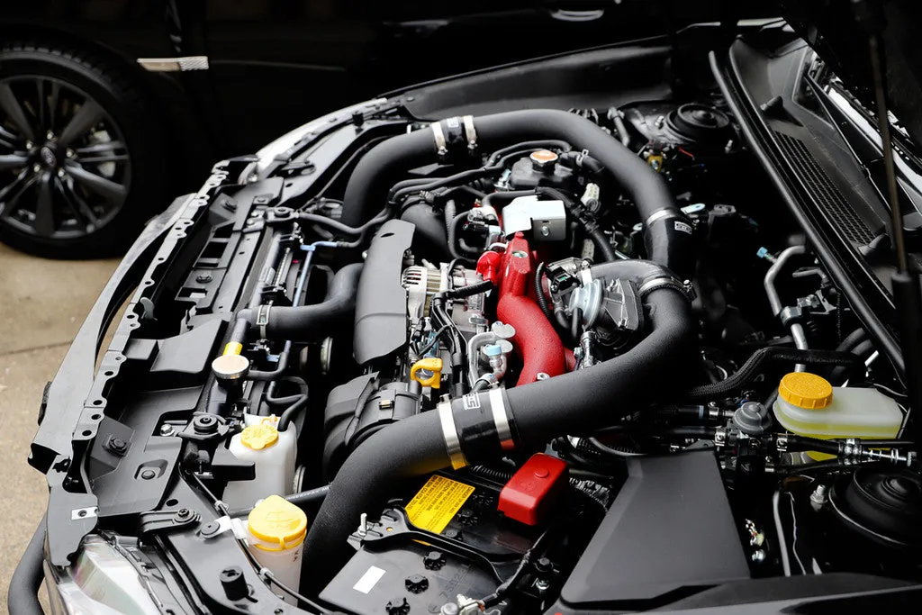 Grimmspeed Front Mount Intercooler Kit BLACK Coated [Inc. Black Piping] - Subaru 15-21 STI - 090257