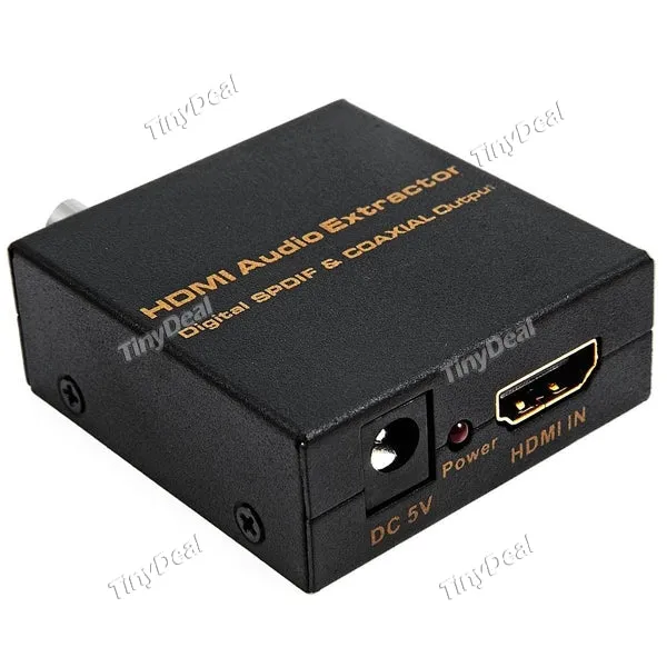 HDMI Audio Extractor Splitter HDMI Input Optical Coaxial Out   USB to DC Cable