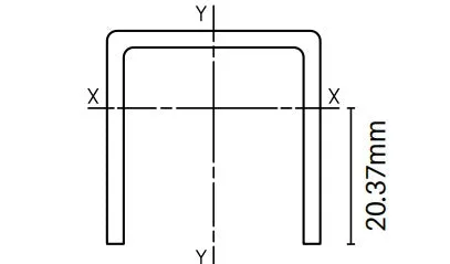 Heavy duty U channel  top/bottom frame 5000MM LONG