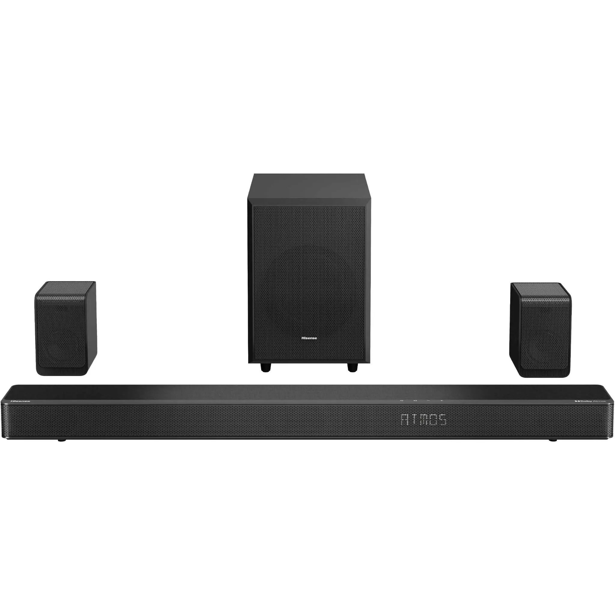 Hisense AX5120G 5.1.2 Ch Dolby Atmos Soundbar w/ Wireless Subwoofer and Surround Speaker