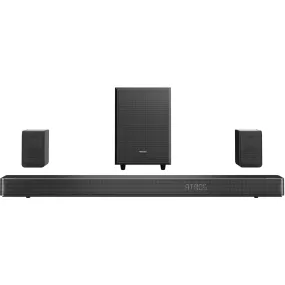 Hisense AX5120G 5.1.2 Ch Dolby Atmos Soundbar w/ Wireless Subwoofer and Surround Speaker