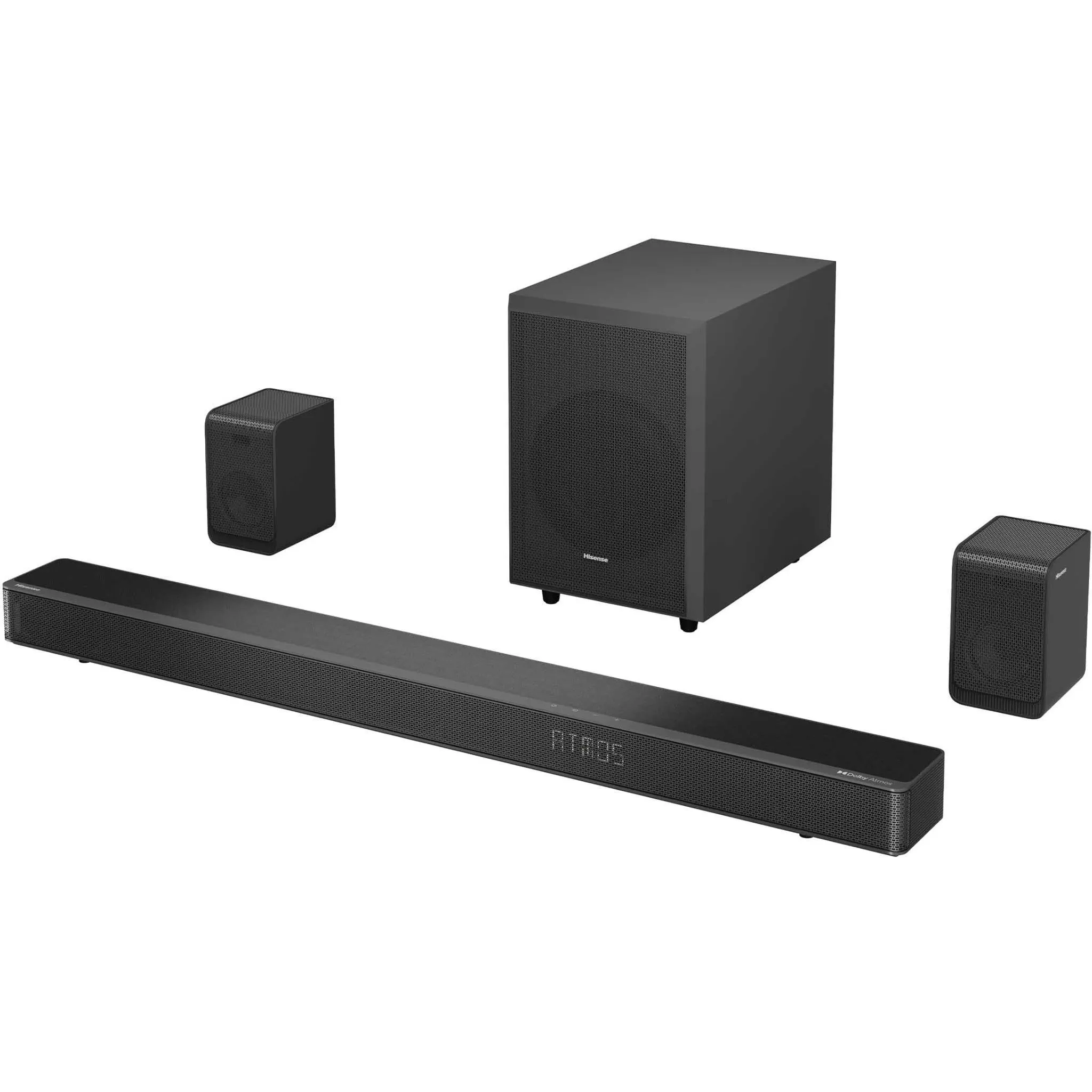 Hisense AX5120G 5.1.2 Ch Dolby Atmos Soundbar w/ Wireless Subwoofer and Surround Speaker