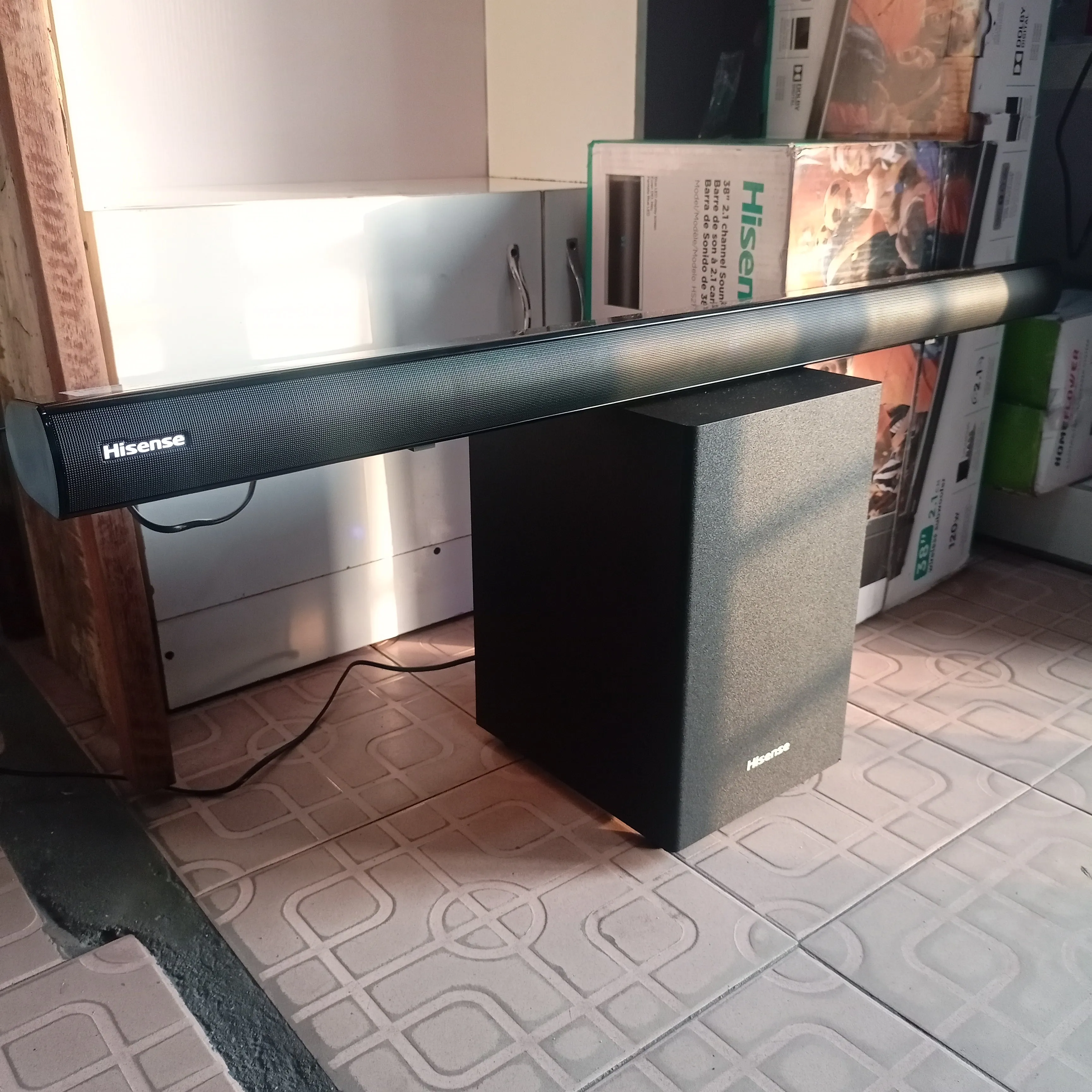 Hisense HS212 2.1Ch 120Watts Bluetooth Sound Bar with Wireless Subwoofer - Brand New