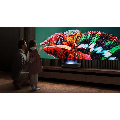 Hisense L5G 2700-Lumen XPR UHD 4K Smart Ultra-Short-Throw Laser DLP Projector & 120" Screen Bundle
