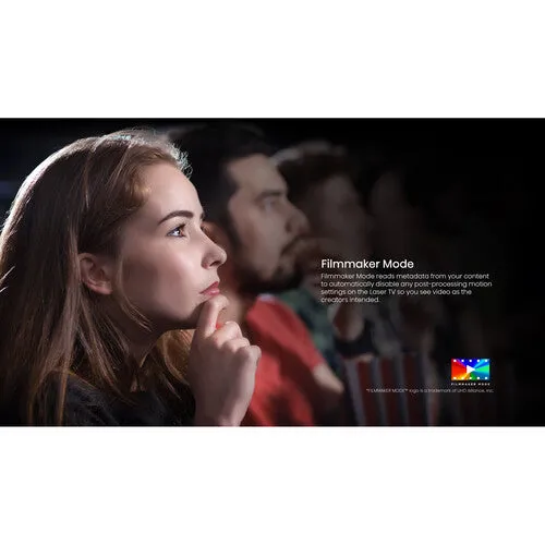 Hisense L5G 2700-Lumen XPR UHD 4K Smart Ultra-Short-Throw Laser DLP Projector & 120" Screen Bundle