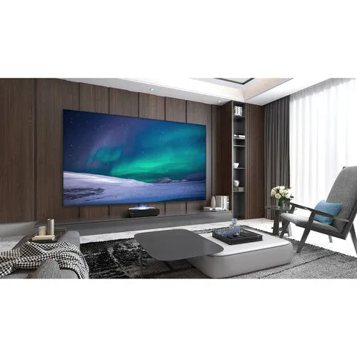 Hisense L5G 2700-Lumen XPR UHD 4K Smart Ultra-Short-Throw Laser DLP Projector & 120" Screen Bundle