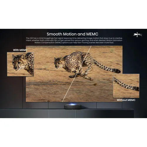 Hisense L5G 2700-Lumen XPR UHD 4K Smart Ultra-Short-Throw Laser DLP Projector & 120" Screen Bundle