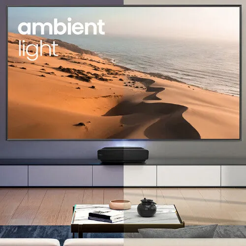 Hisense L5G 2700-Lumen XPR UHD 4K Smart Ultra-Short-Throw Laser DLP Projector & 120" Screen Bundle