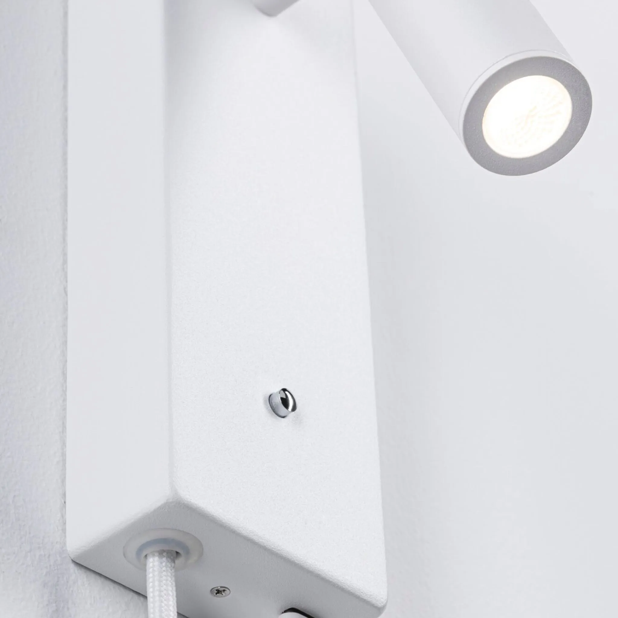 Hulda 14W LED Wall Light with 3-Step Dim & USB Port in White Matt