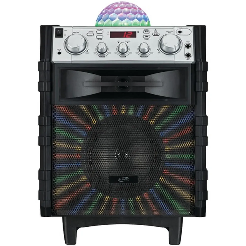 iLive ISB785B Bluetooth Tailgate Speaker with Disco Ball